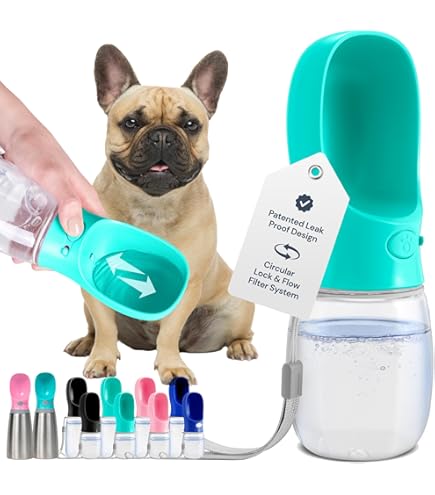 Travel Dog Bowl Petzio World Portable Dog Water Bottle & Bowl Set